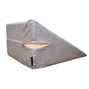 Travesseiro Encosto Triangular - Linho Bege