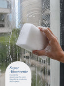 Esponja Espuma Multiuso 21x13x5cm - Kit Com 4 Peças Branco - Branco